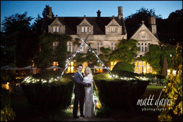 Barnsley House wedding couple photo