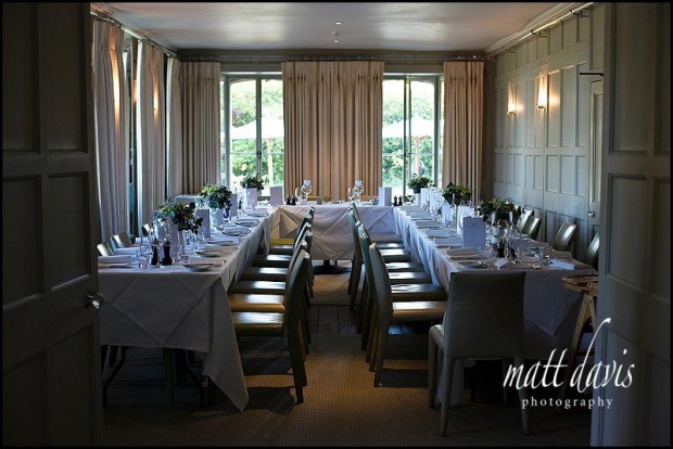 Barnsley House inside set for a wedding