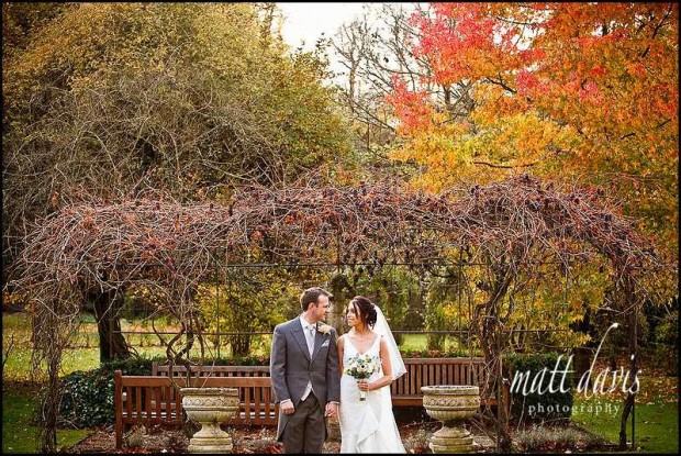 Bibury court wedding couple photo