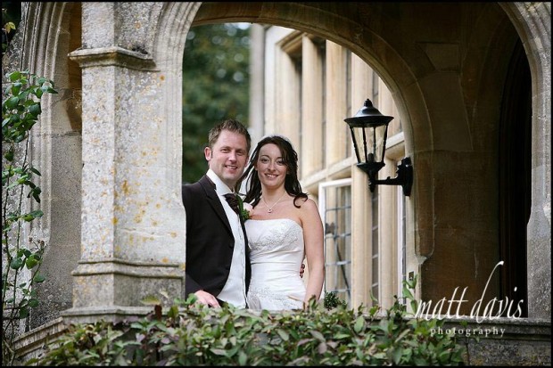 Lower slaughter manor wedding photo