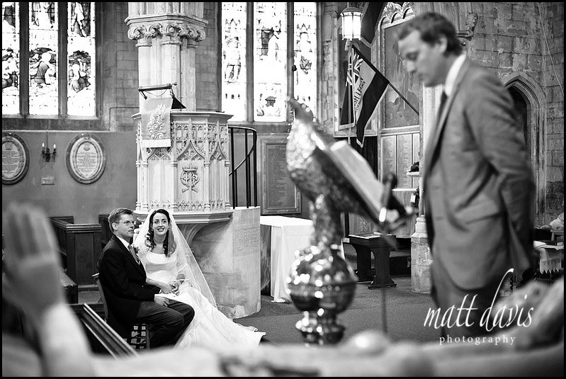 Wedding reading in church