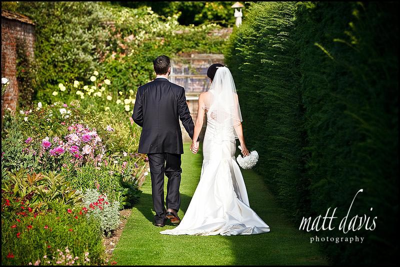Birtsmorton court wedding photography in the gardens