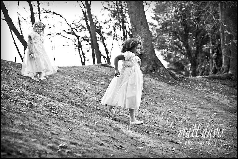 bridesmaids at Clearwell Castle
