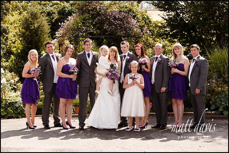 Kingscote Barn wedding group photos 