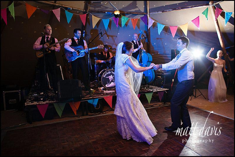 First Dance at a Marquee wedding