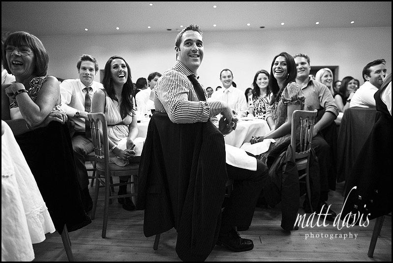 Wedding guests laughing at Matara