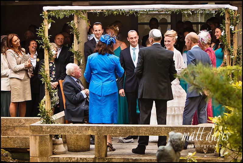 Jewish outdoor wedding ceremony at Matara