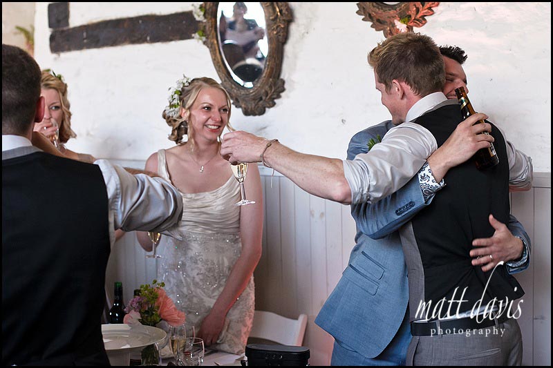 documentary wedding photos at Friars Court