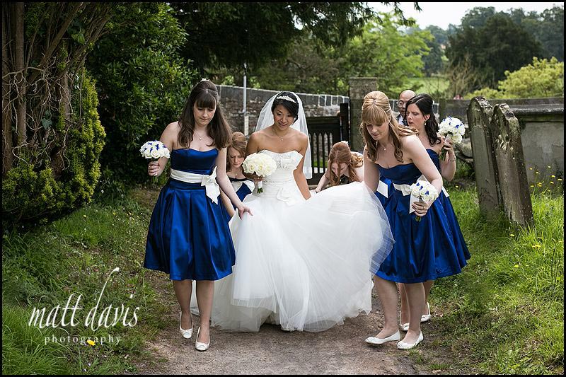 Blue bridesmaid dresses