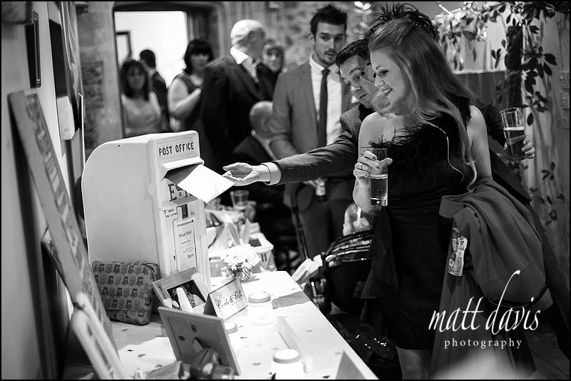 Stanton-House-Hotel-wedding-photos-069 Wedding post box for guests to use for cards