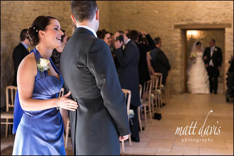 Observational wedding photography at Kingscote Barn by Matt Davis