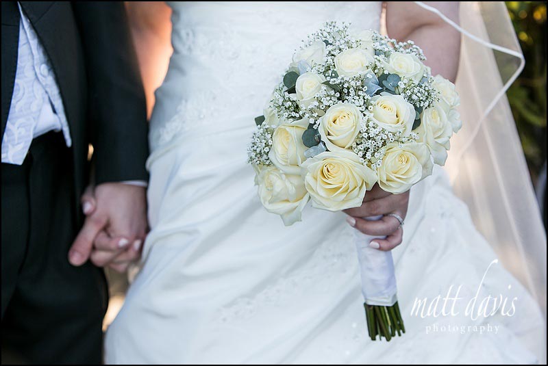 Bridal bouquet by Sorori Design for weddings at Kingscote Barn