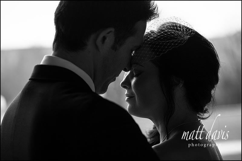 Black and white photos from a Wedding at Kingscote Barn