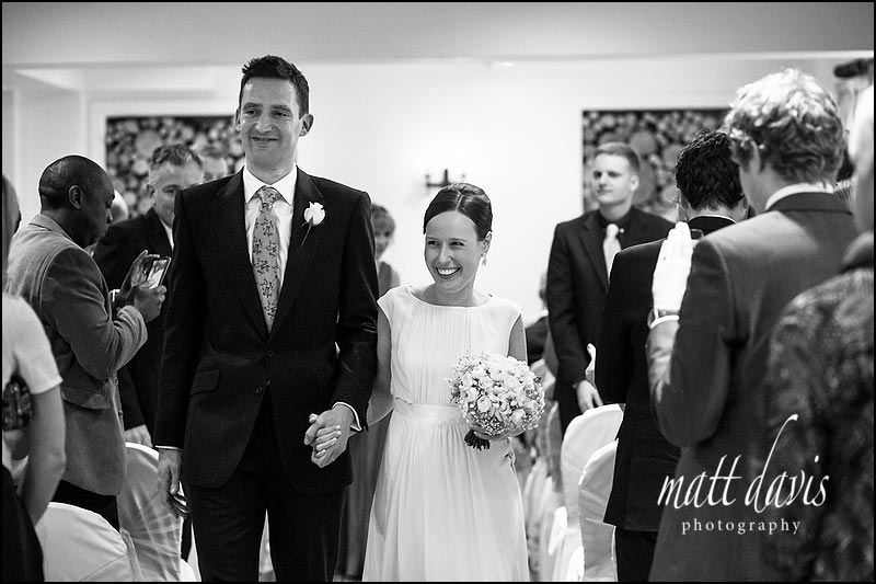Black and white wedding photography at Manor House Hotel, Gloucestershire