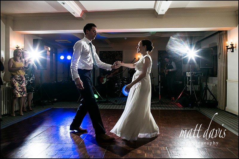 First dance at a wedding at Manor House Hotel, Gloucestershire