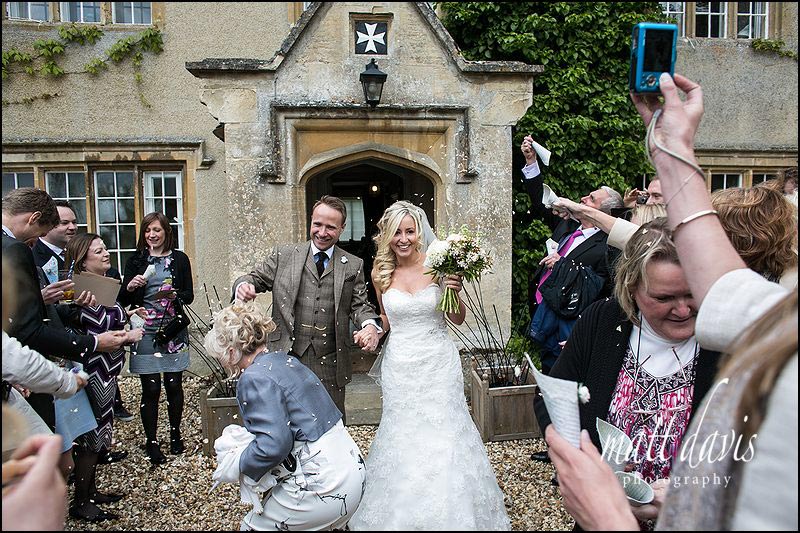 Friars court wedding photos of confetti being thrown