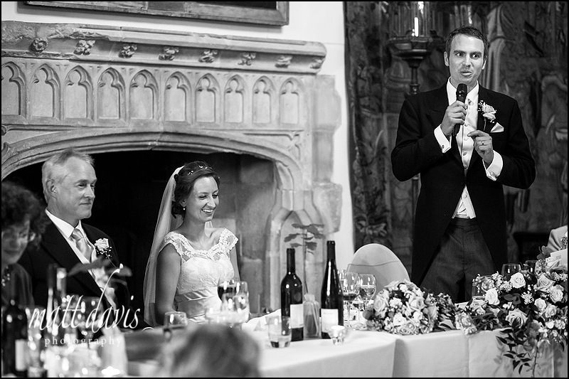 wedding speeches at Berkeley Castle