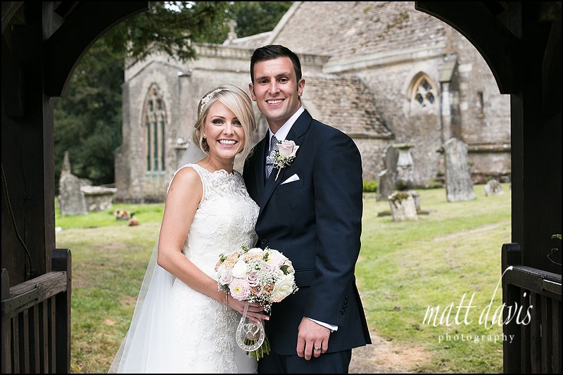 wedding photography Kingscote Church in Gloucestershire