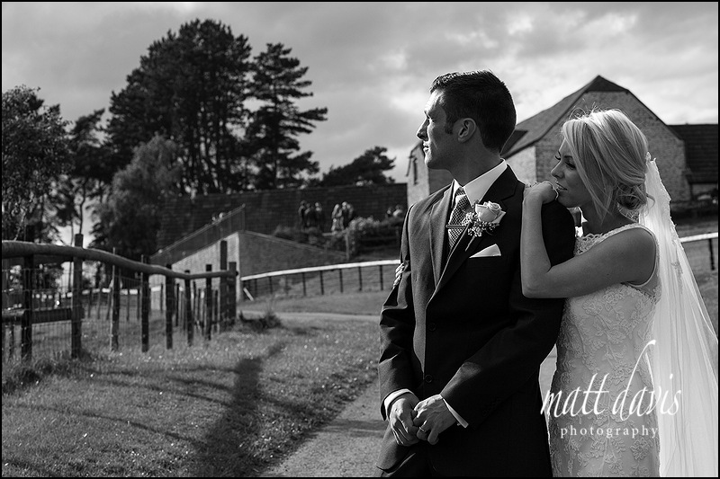 Black and white Wedding photography at Kingscote Barn of Jake and Nina