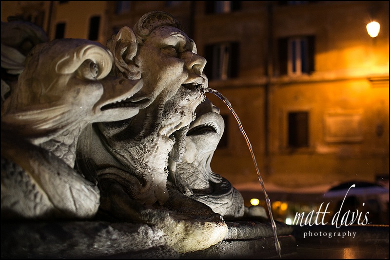 Fountains outside The Pantheon