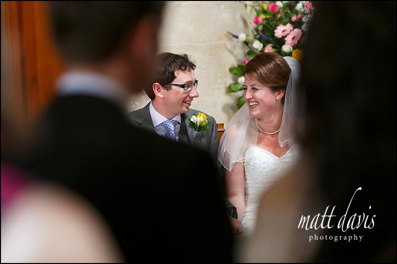 Wedding couple getting married at St Michael's & All Angels Church, Bishop's Cleeve, Cheltenham
