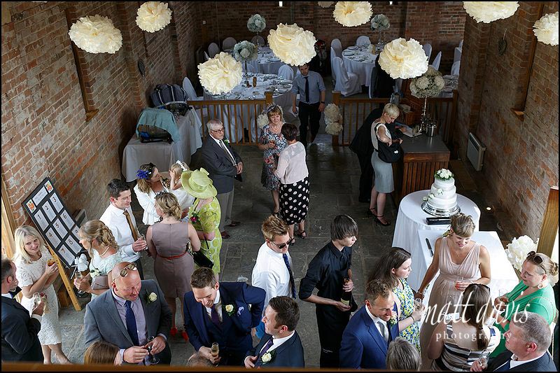 Mickelton Hills Farm wedding photos taken inside