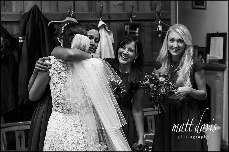 Black and white wedding photography in Oxfordshire