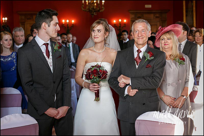 Eynsham Hall wedding photos during a civil ceremony